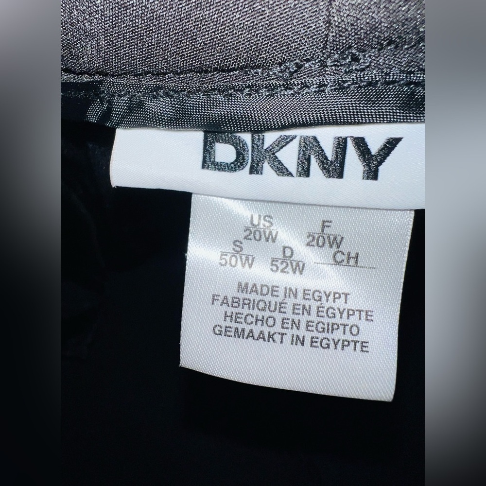 DKNY Sullivan St slash pocket flare fit Elegant Black Dress Pants women’s 20W - Picture 10 of 10